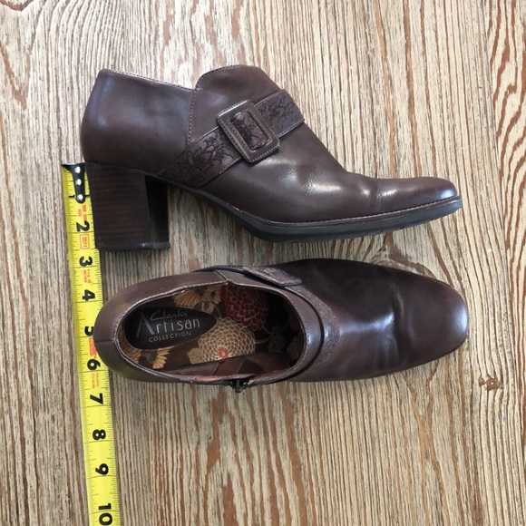 Clark’s Artisan Collection Brown Leather Boots Size 8 1/2M - Picture 5 of 5